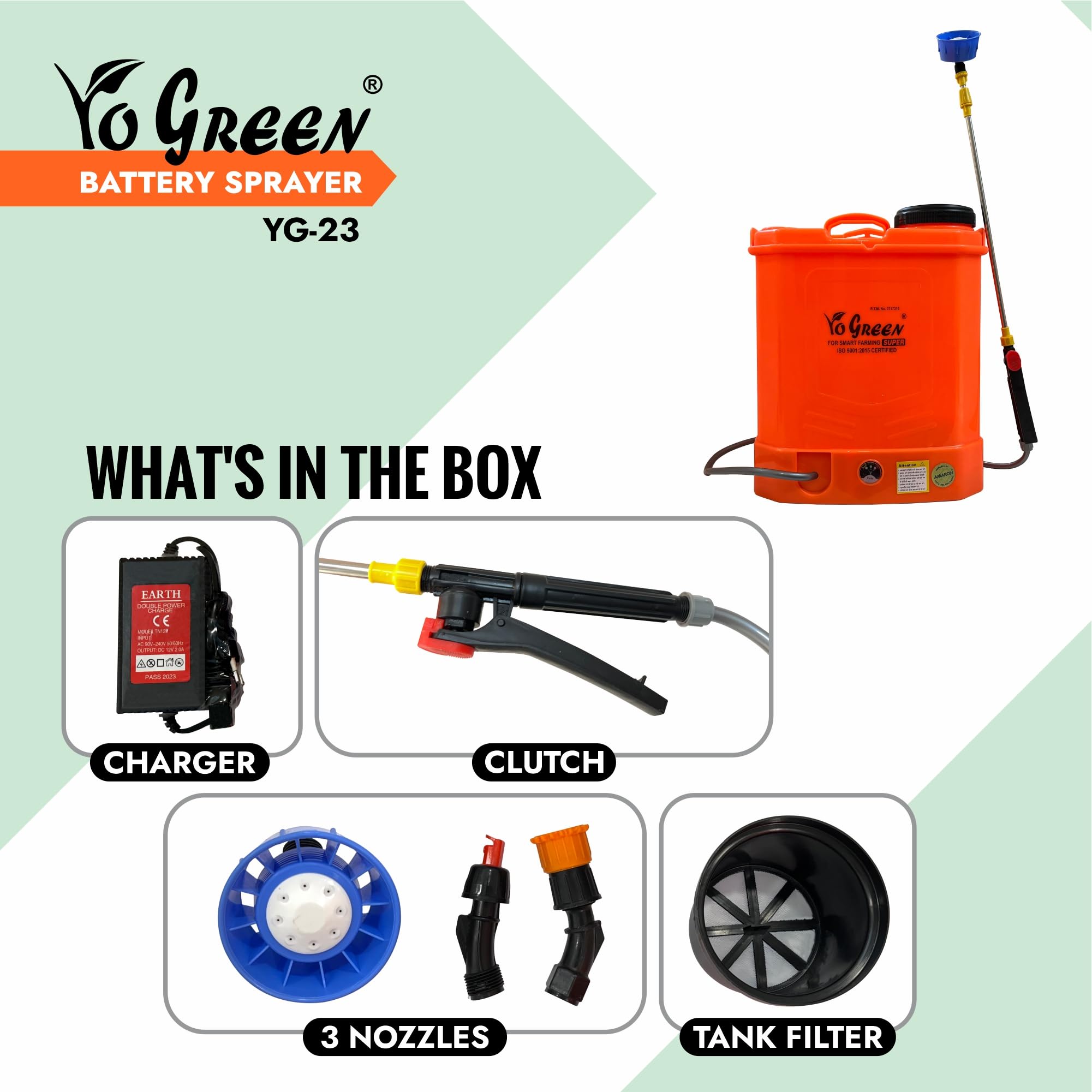 Amaron Battery Operated 20 Litre Knapsack Sprayer