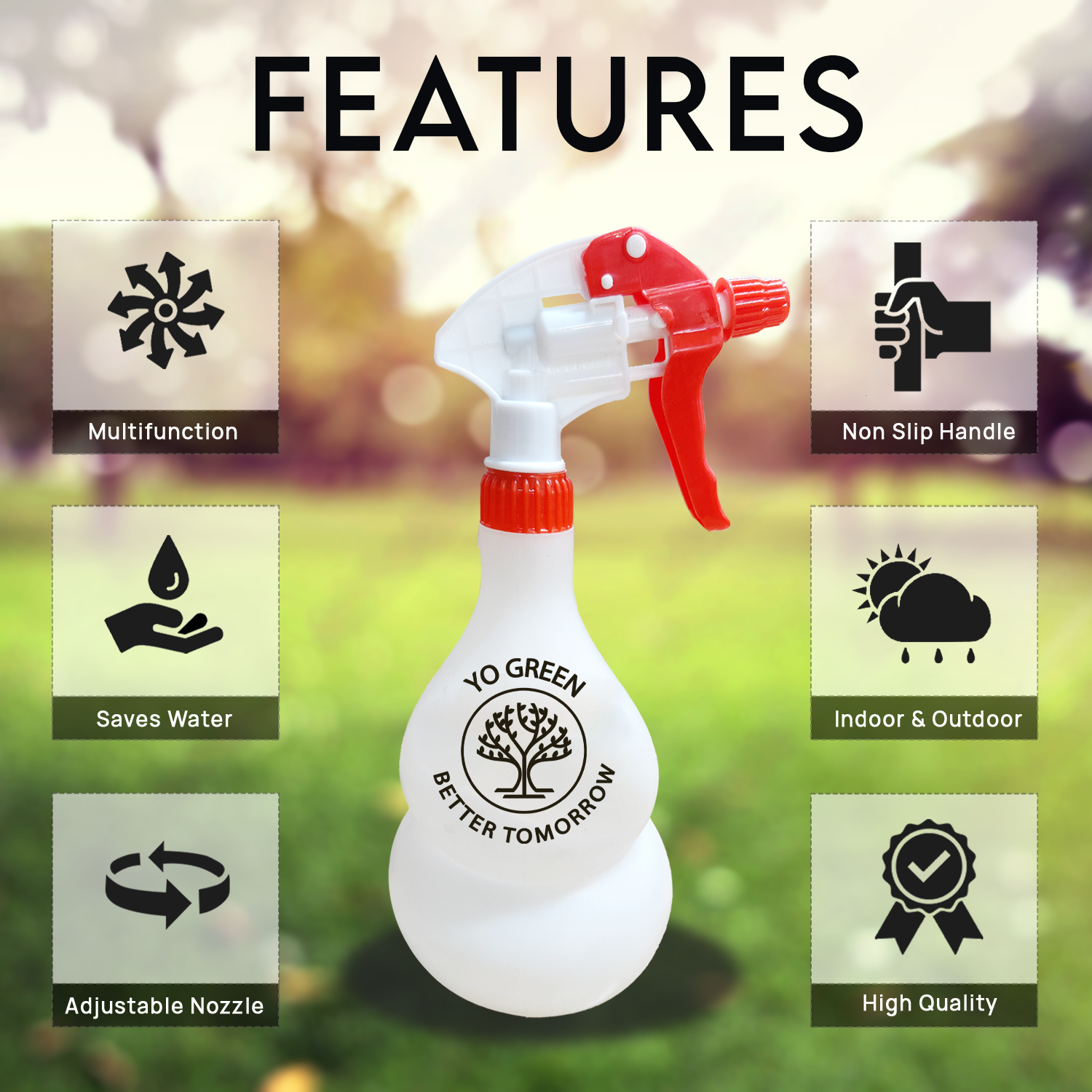 Eco 1 Litre Light Weight Garden Pressure Sprayer Pump
