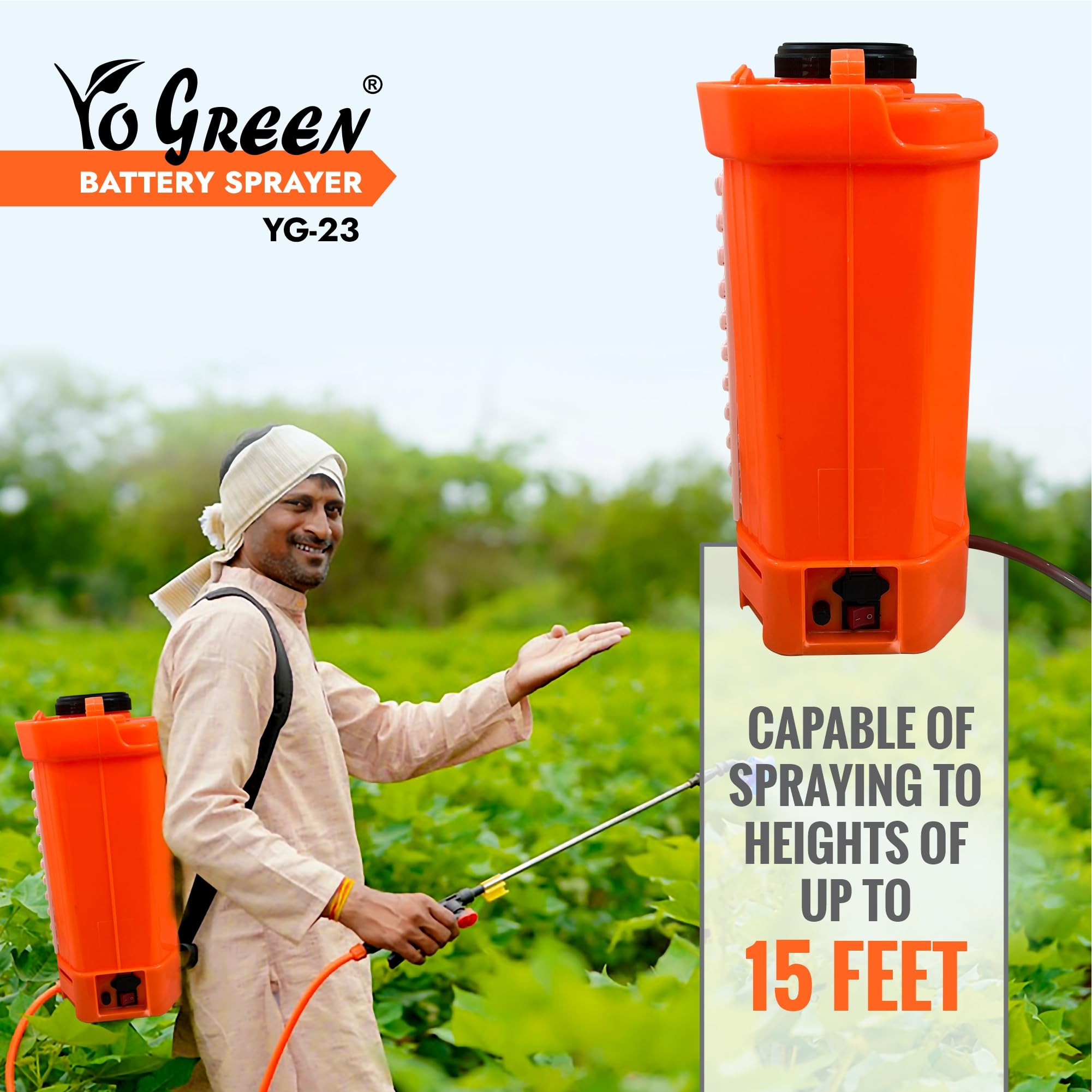 Amaron Battery Operated 20 Litre Knapsack Sprayer