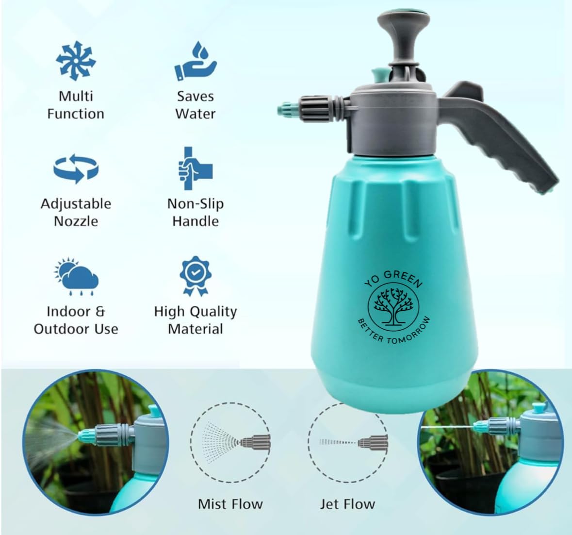 Smart 2 Liter Heavy-Duty Garden Pressure Sprayer Pump