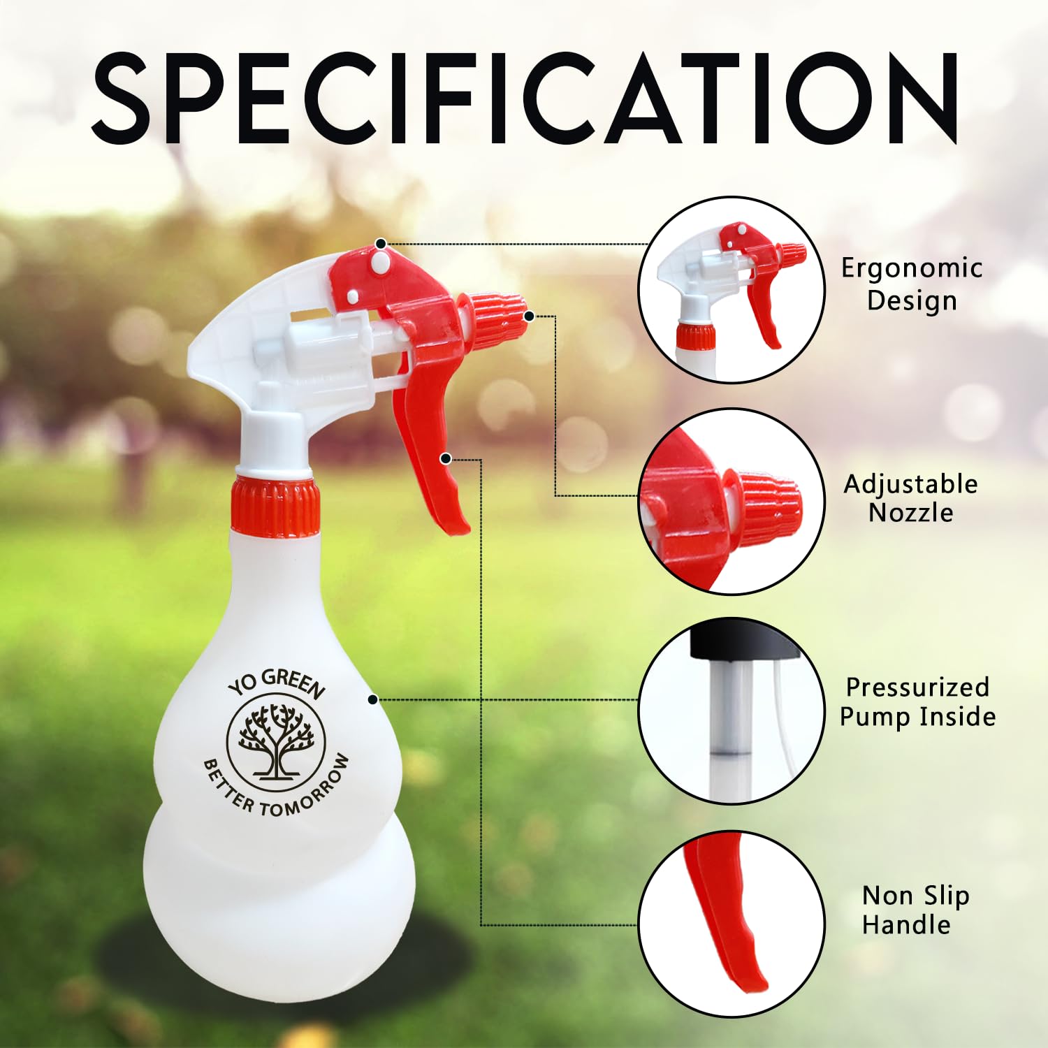 Smart 2 Liter Heavy-Duty Garden Pressure Sprayer Pump
