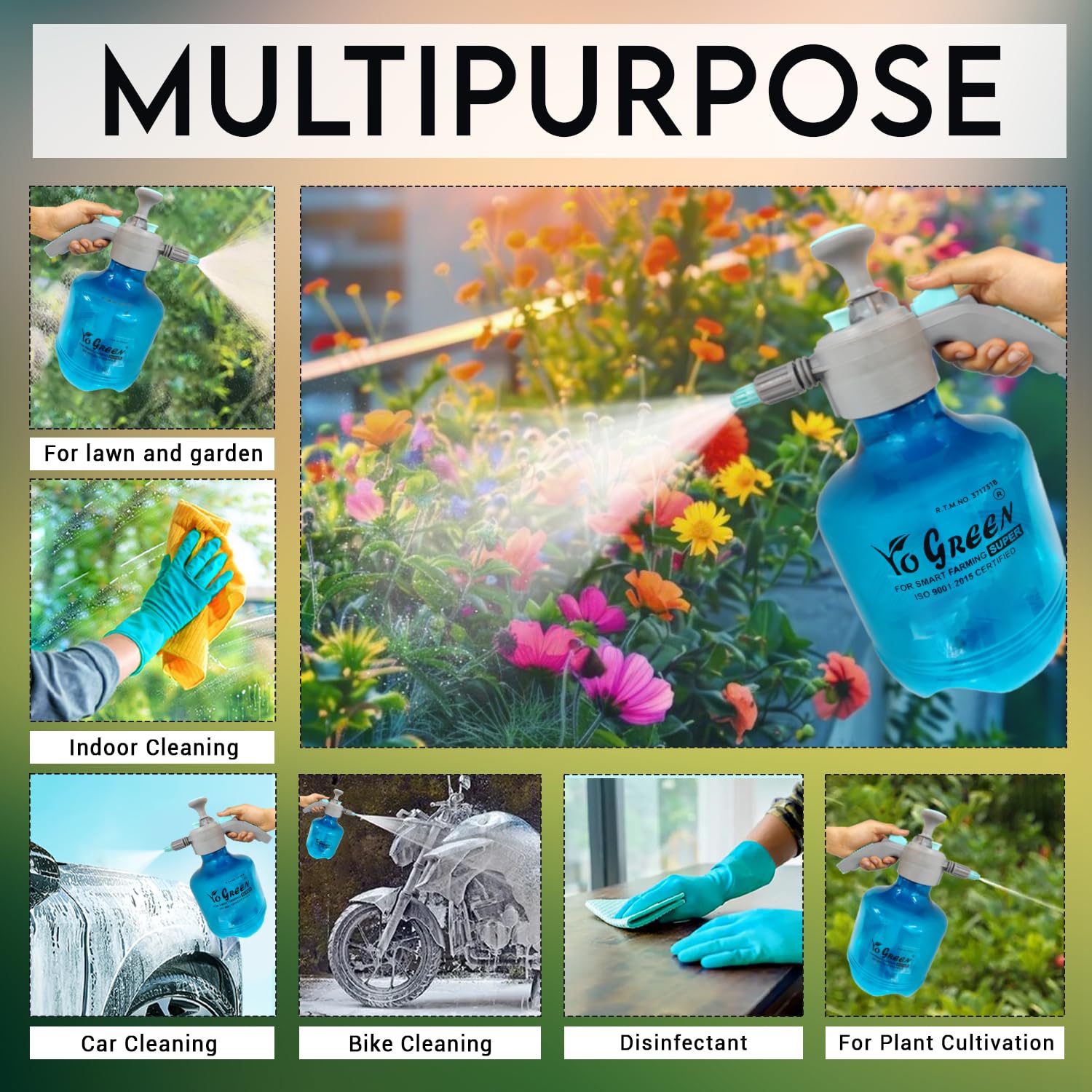 Smart 2 Liter Heavy-Duty Garden Pressure Sprayer Pump