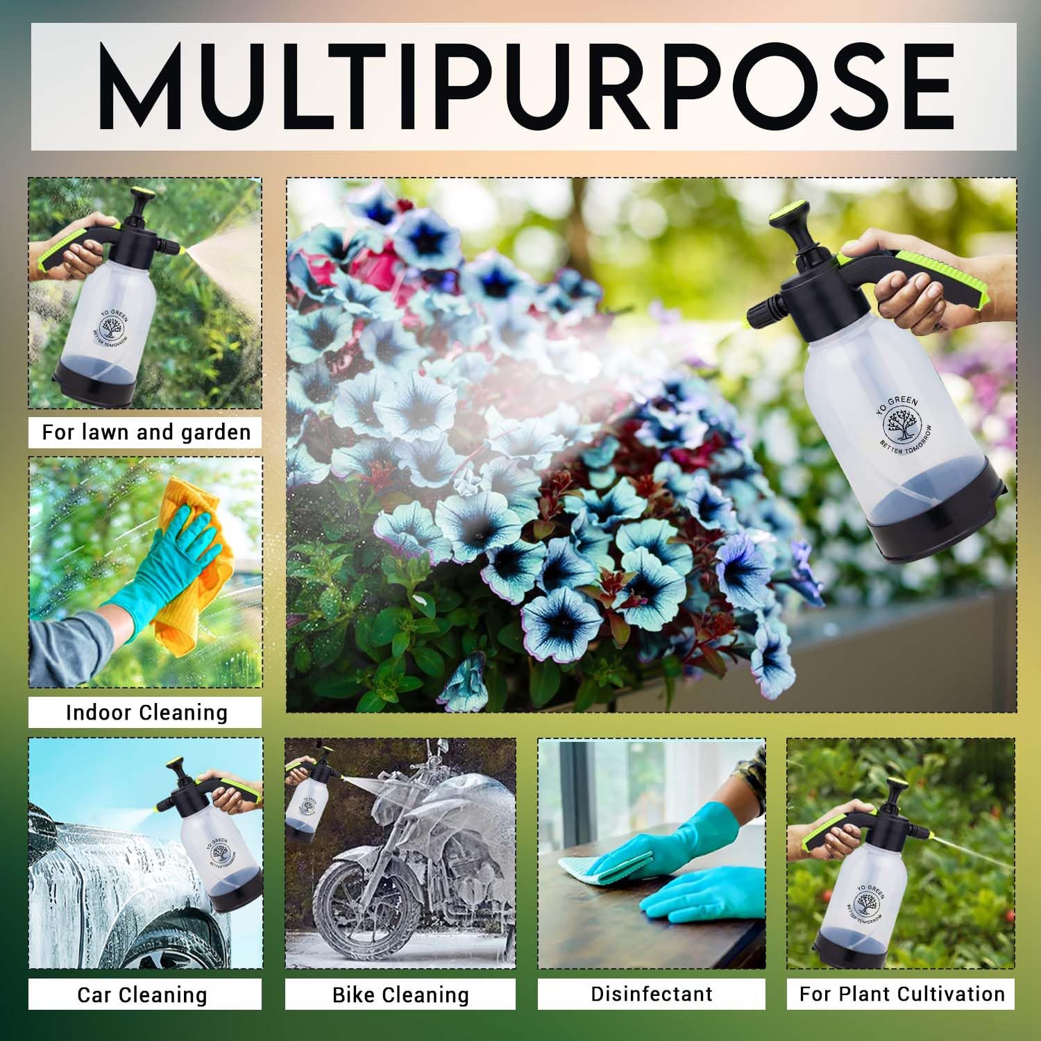 Smart 2 Liter Heavy-Duty Garden Pressure Sprayer Pump
