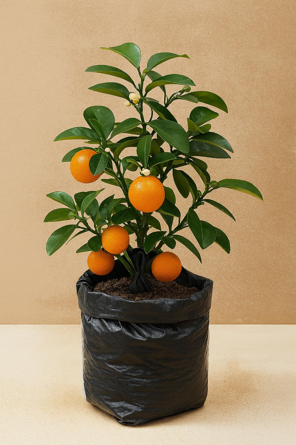 Yo Green High Yield Hybrid All Seasons Tangerine Fruit Tree Live Plant for Home Kitchen Terrace Garden Santre Ka Podha Santre Phal Ka Paudha Grafted Outdoor