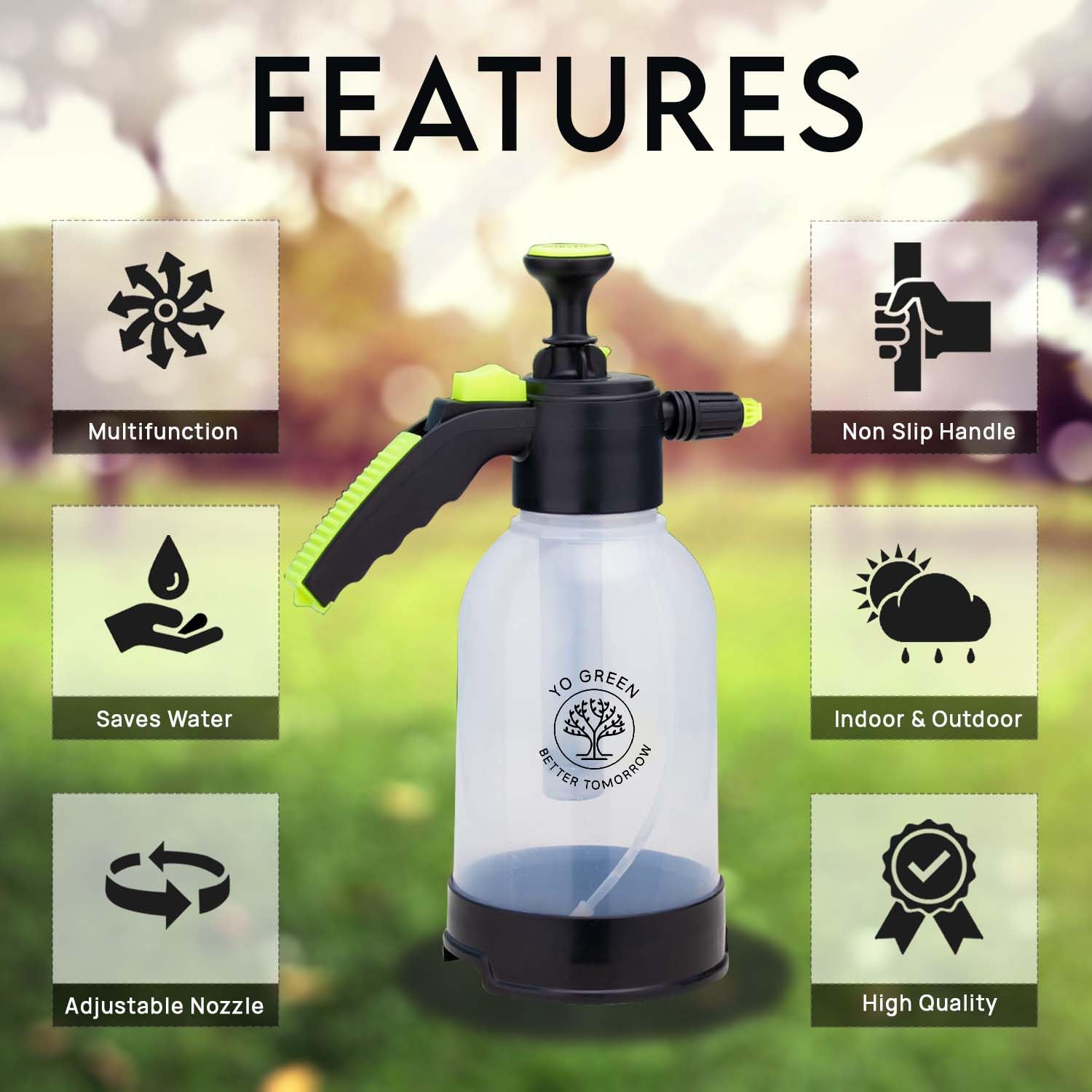 Smart 2 Liter Heavy-Duty Garden Pressure Sprayer Pump