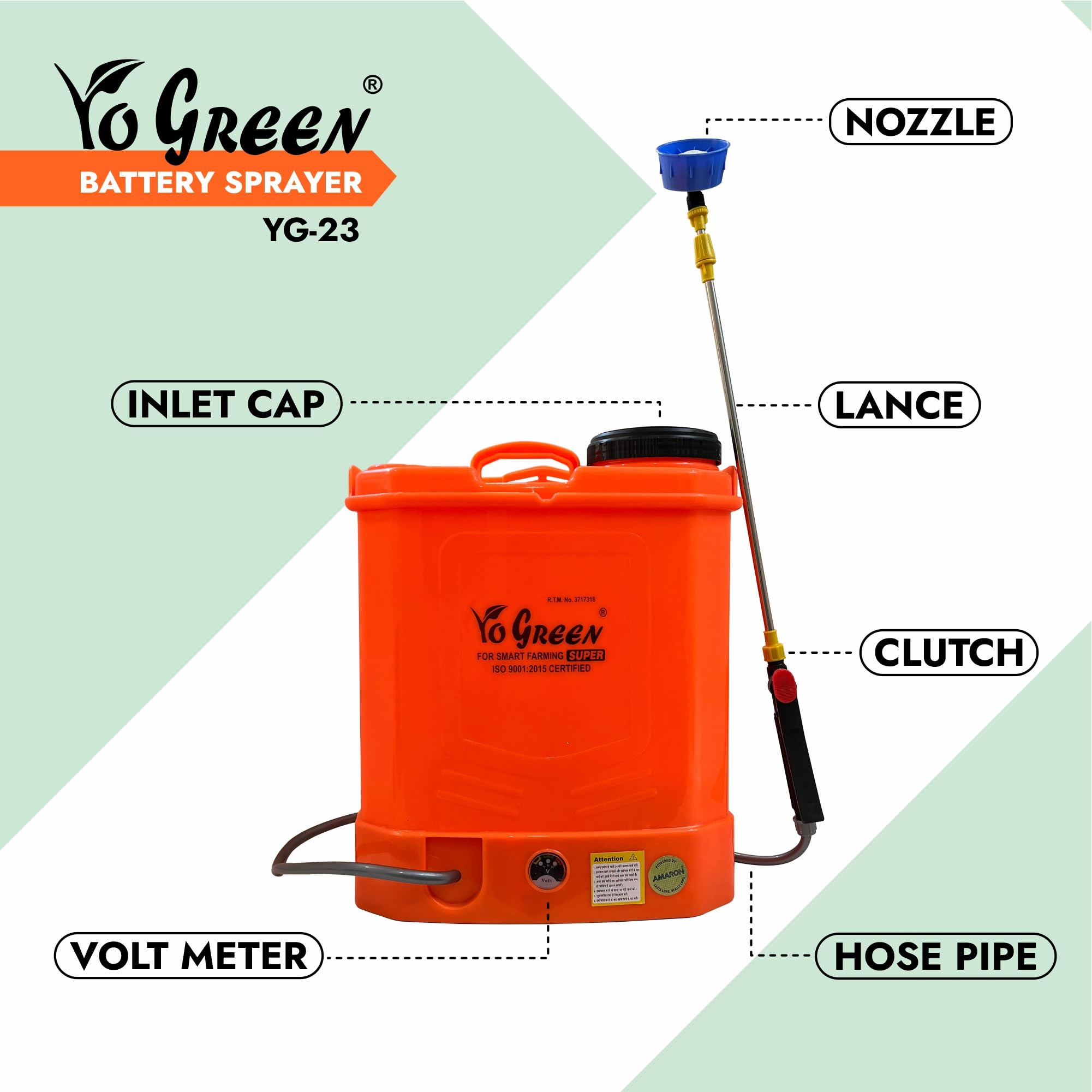Amaron Battery Operated 20 Litre Knapsack Sprayer