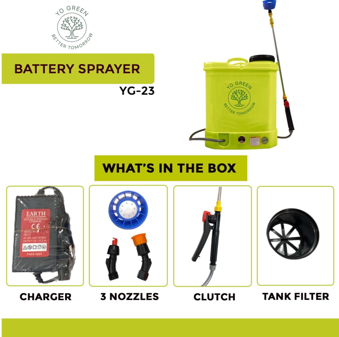 Amaron Battery Operated 20 Litre Knapsack Sprayer