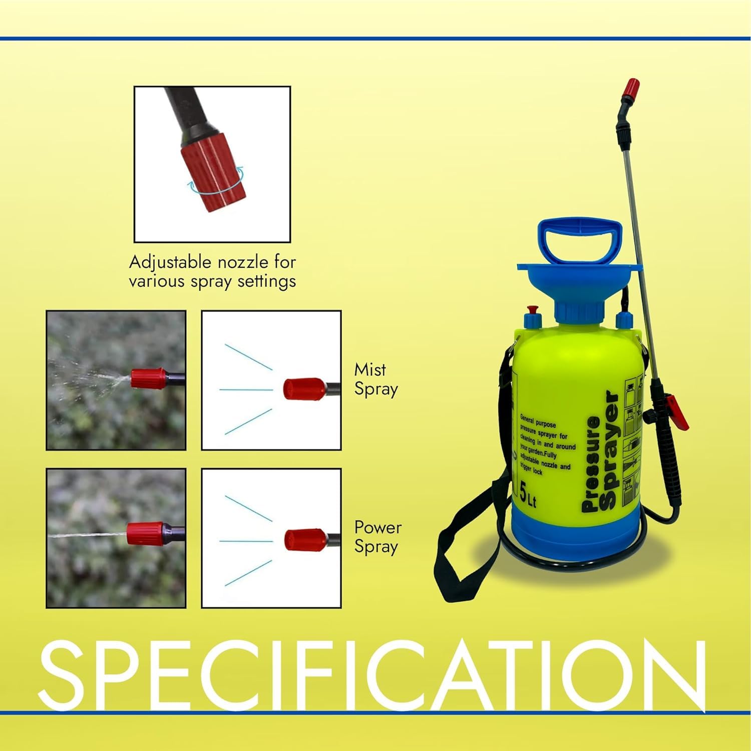 Smart 2 Liter Heavy-Duty Garden Pressure Sprayer Pump